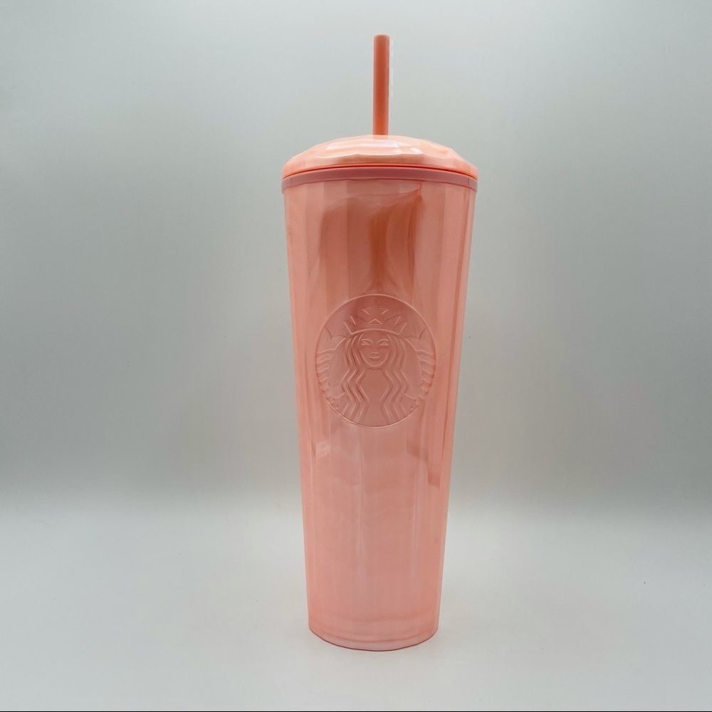 Starbucks Pink Marble Pearl 24 oz. Tumbler